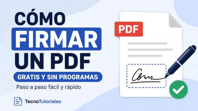 aprende a firmar un archivo pdf gratis